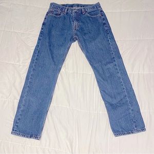 LEVI’S | Men’s Levis 505 denim dark blue jeans 30x30